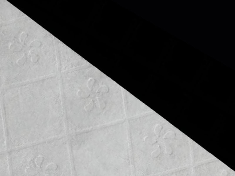 Viscose/pulp doorspoelbare stof voor toiletpapier